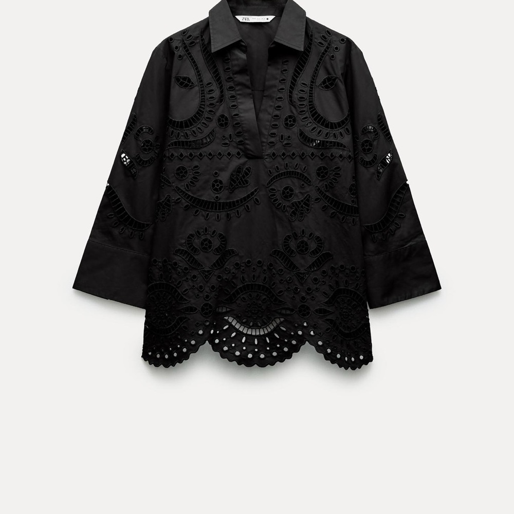Black Embroidered tunic